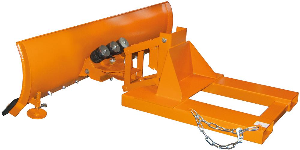 Schneeschieber SCH-L für Gabelstapler Schildbreite 1500mm RAL2000 orange