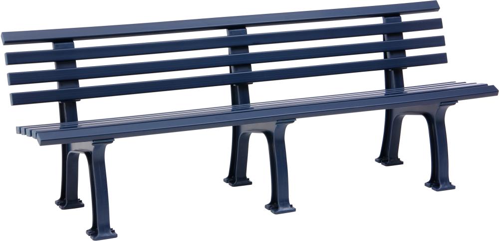 Gartenbank JUIST 4-Sitzer Länge 2000 mm blau Blome