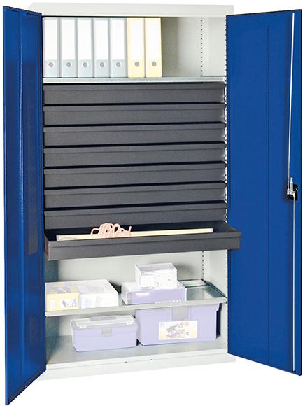 Materialschrank 3000 1800x1000x500 gr/bl 8SL Materialschrank 3000 1800x1000x500 gr/bl 8SL