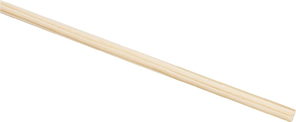 Holzbesenstiel 24 mm 120 cm, Rundkopf