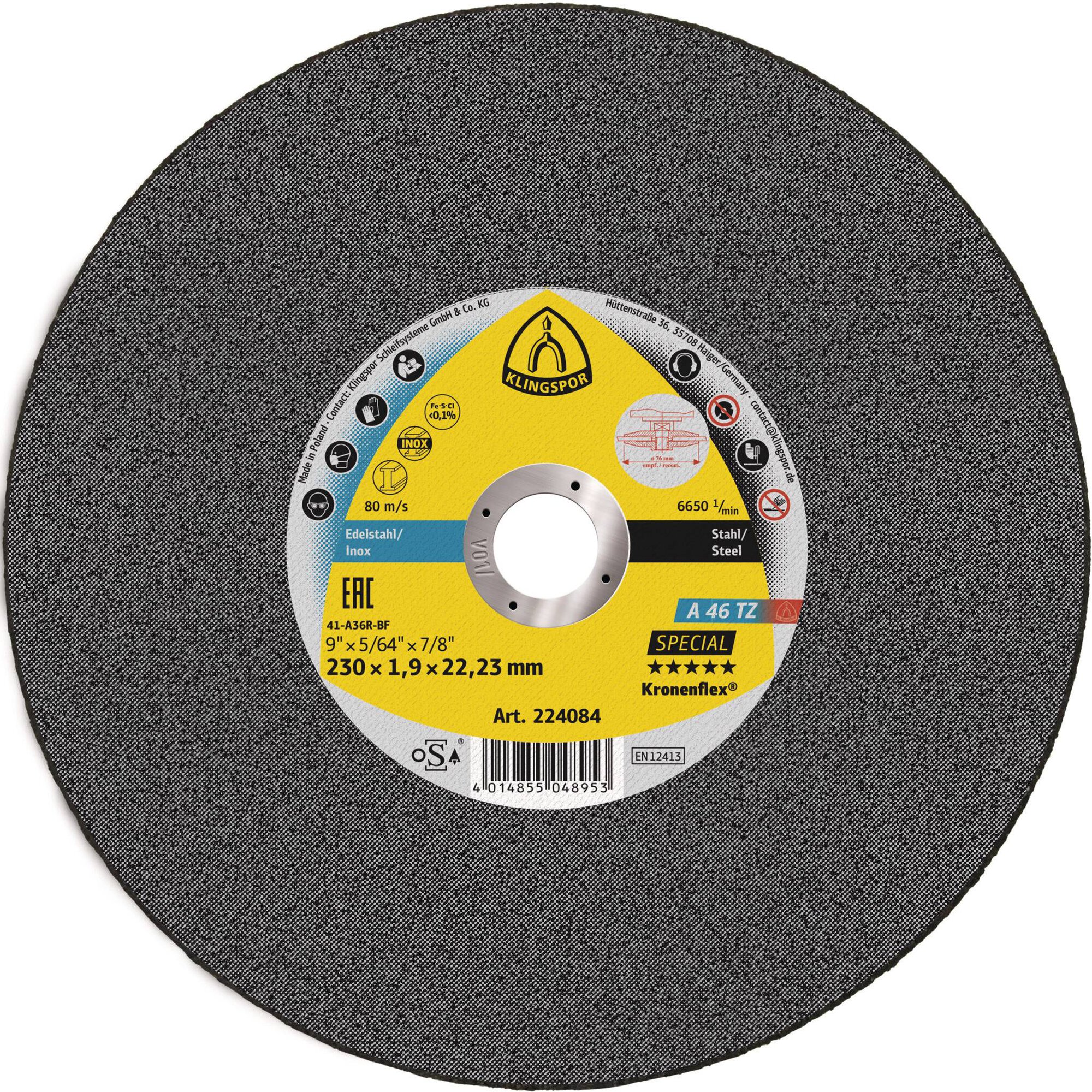 A 46 TZ Trennscheiben, 230 x 1,9 x 22,23 mm gerade