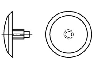 Kappen f. SPAX mit ART 89013 Kappen f. SPAX m. Kopfbohrung beige Kunstst S normal
