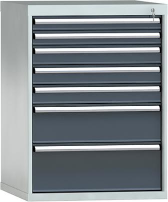 Schubladenschrank 1000x1031x750 mm HxBxT 7xSL EA Schubladenschrank 1000x1031x750 mm HxBxT 7xSL EA