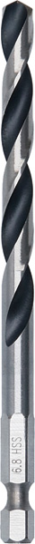 HSS PointTeQ Sechskantbohrer 6,8 mm