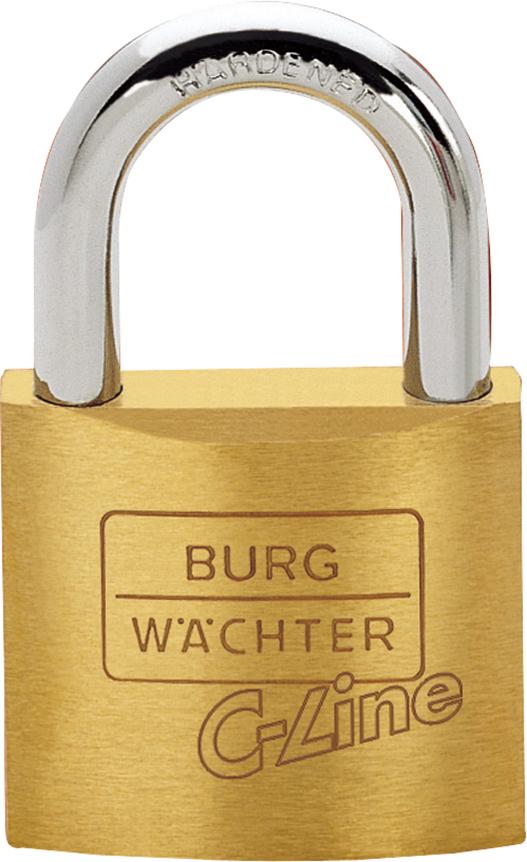 Messing-Hangschloss 222 / 25 mm BURG WÄCHTER