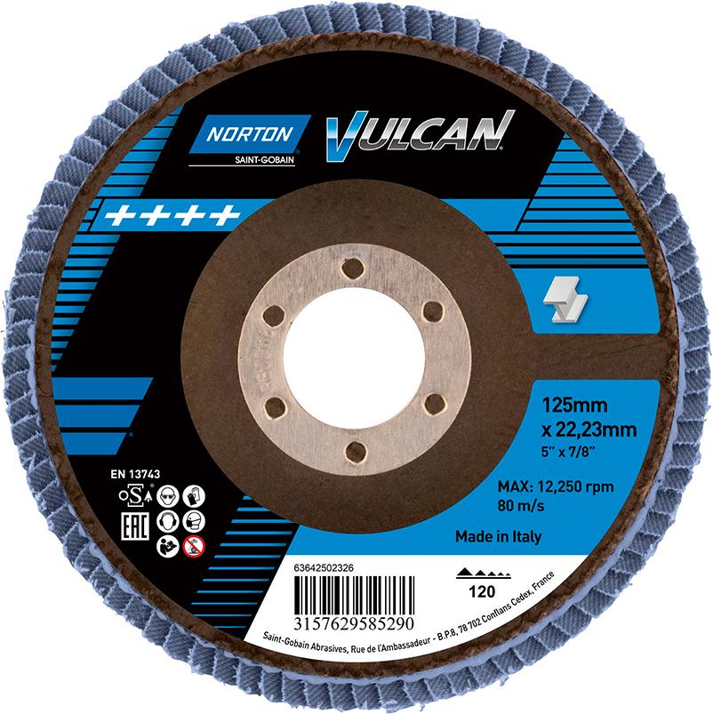 NORTON Fächerscheibe Vulcan 125mm P120