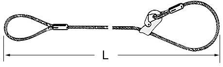 1 Schlaufe, 1 Gleithaken