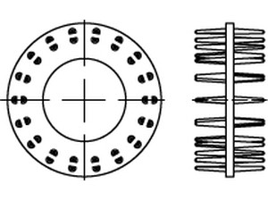 Holzverbinder DIN 1052 Holzverbinder GT Typ D, gal Zn, zweis., 115 ÜH gal Zn S normal