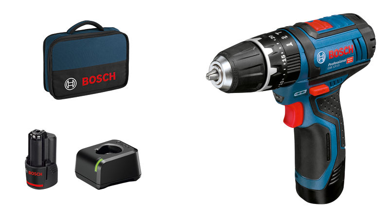 Akku-Schlagbohrschrauber GSB 12V-15, mit 2 x 2.0 Ah Li-Ion Akku