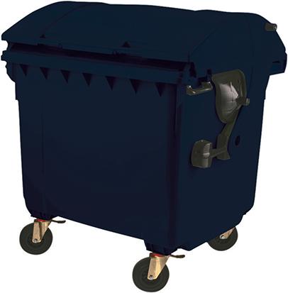 Müllcontainer Kunststoff 1,1 cbm Runddeckel anthra Müllcontainer Kunststoff 1,1 cbm Runddeckel anthra