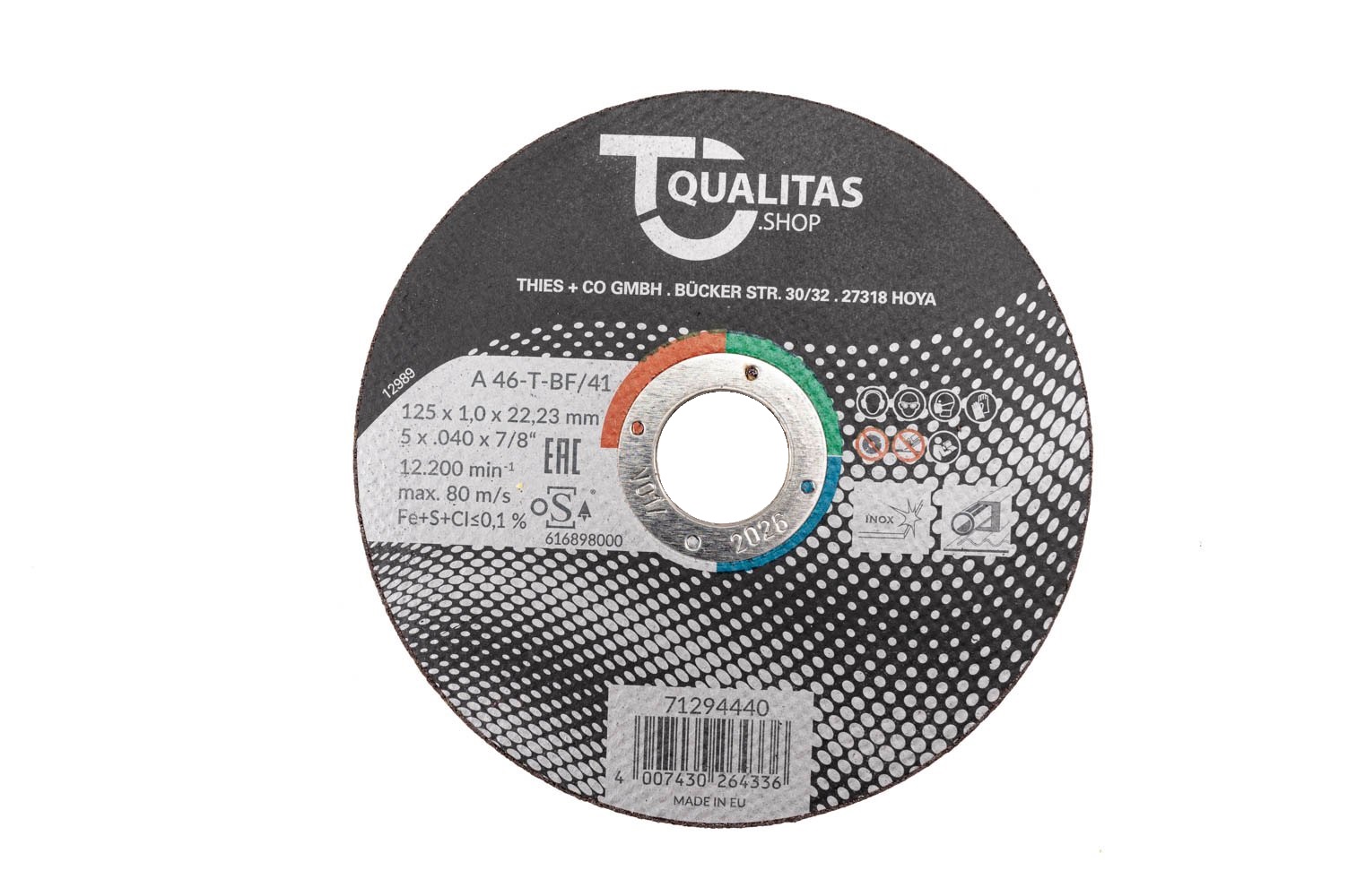 Artikelhauptbild QUALITAS Trennscheibe 125mm
