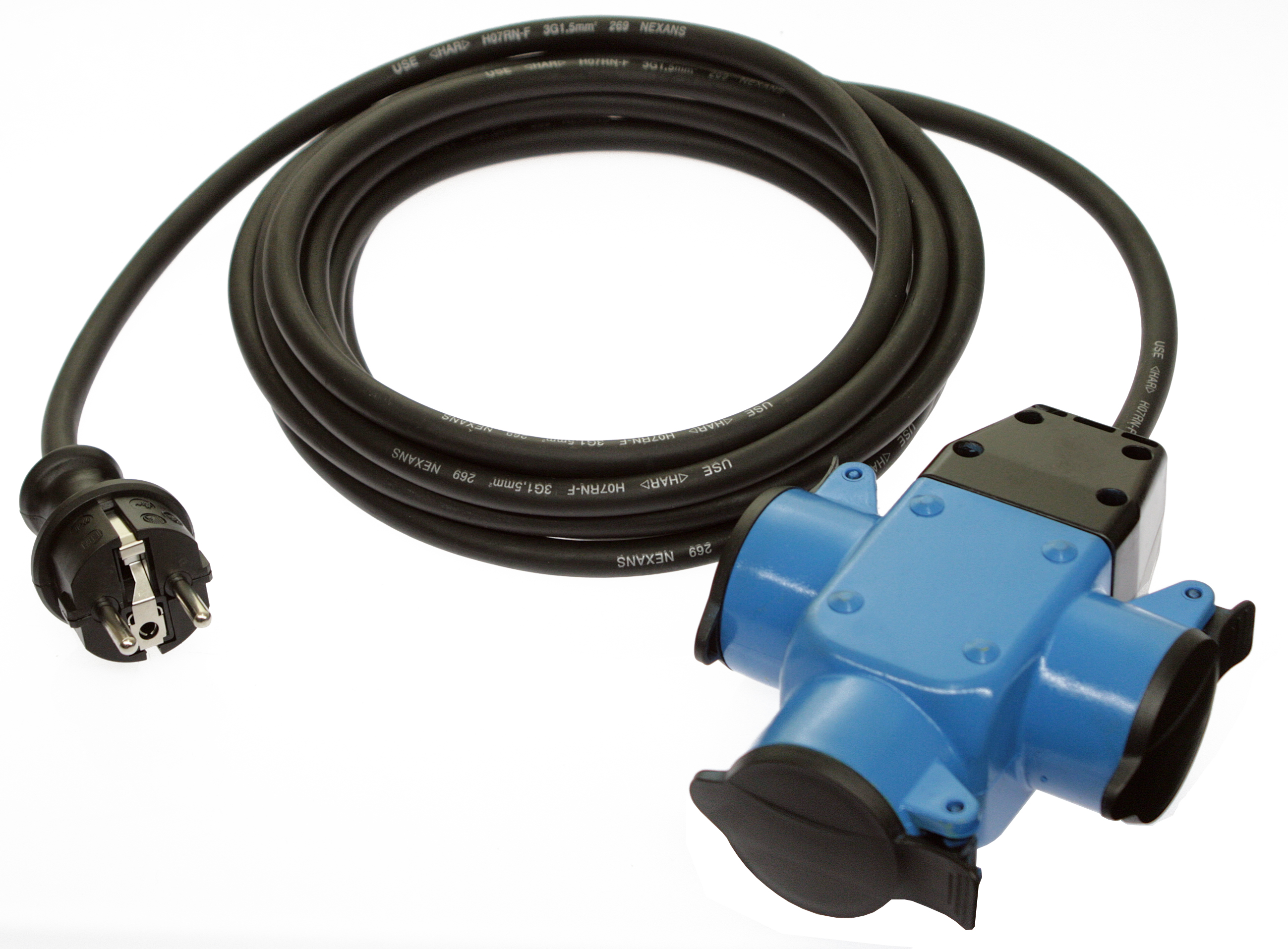 3fach Gummiverteiler "AKTION" blau