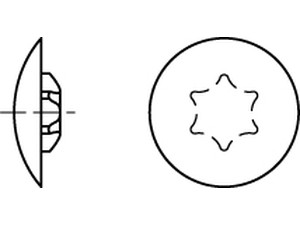 Kappen f. SPAX-RA ART 89012 Kappen f. SPAX-RA Flach-SEKO schwarz Kunstst S normal