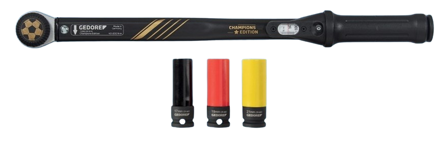 Gedore Radwechselset 4550.CHAMP-LS inkl. Kraftschraubersatz 17, 19 u. 21 mm
