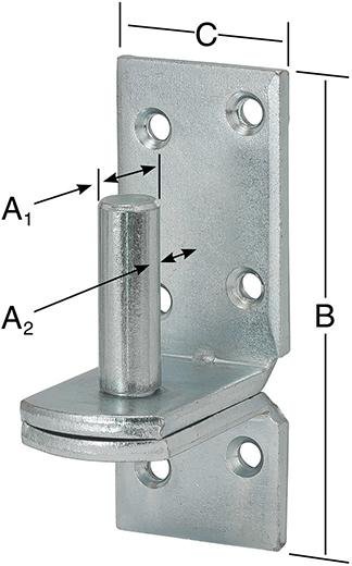 Aufschraubkloben DII 10x85 mm verz.