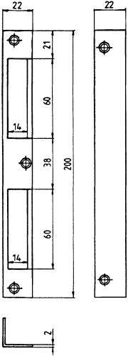 HTW Blech 22x22x200 abgerrs/ls verwendbar