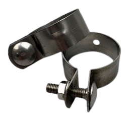 Doppelstabm. Befestigungsschellen V2A mit Flachrundschr.+Mutter 8x25